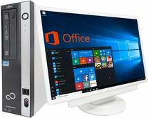 【サポート付き】【超大画面22型液晶セット】富士通 D582/E Windows10 Office2016 Core i5-3470 新品SSD:1TB 新品メモリー:8GB_画像1