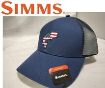 アメリカフィッシング　ハイブランド　SIMMS シムズ　紺　帽子　定価4620円_画像1