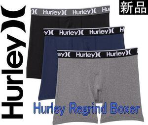 ハーレーhurley ボクサーパンツ　メンズ　3枚セット3色　32-34インチ