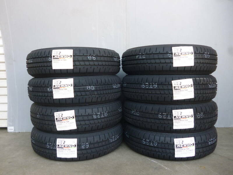 新品☆ブリヂストンNEWNO☆155/65R14☆2024年製☆2台分セット☆8本法人様送料込35,000円～☆デイズルークス・ラパン・ワゴンＲ・N-BOX等に