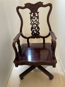 *[ actual place receipt limitation (pick up) ] antique chair arm chair Vintage wooden furniture doll chair Chiba prefecture .