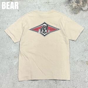 ＊7518 BEAR USA ベアー　メキシコ製　バックプリント　Tシャツ