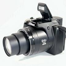 動作確認済　Nikon Coolpix P90 ニコン NIKKOR 24X OPTICAL ZOOM ED VR 4.6-110.4mm 1:2.8-5.0 カメラ バッテリー付属_画像2