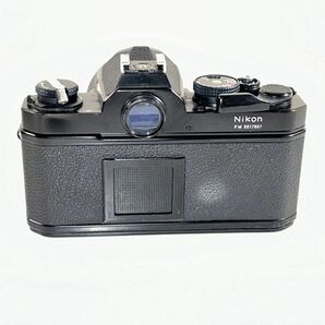 ニコン NIKON FM ブラック 一眼レフ フィルムカメラ NIKKOR 28mm 1:2.8 NIKKOR 43-86mm 1:3.5の画像4