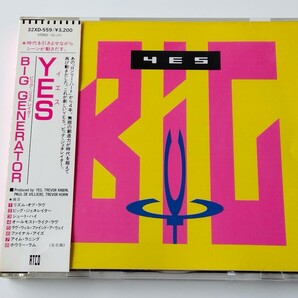 【87年旧規格/税表記無/マト1】YES/ BIG GENERATOR 定着維持帯付CD 32XD559 P01 イエス,Rhythm Of Love,Love Will Find A Way,Trevor Rabinの画像1