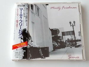 Marty Friedman / シーンズ~憧景~ SCENES 帯付CD APCY8113 93年2ndソロ,喜多郎プロデュース,KITARO,Megadeth,Nick Menza,マーティ,