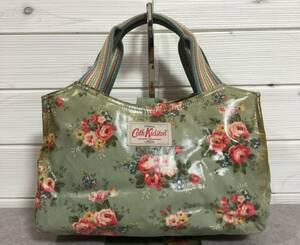 No576 Cath Kidston キャスキッドソン PVC 花柄 ハンド トート バッグ 