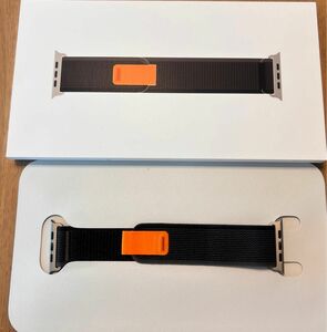 新品近　Apple Watch ultra用バンド　トレイルループのブルーグレー　サイズはML 確実に正規品　定価は14800円