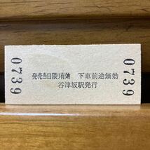 京急電鉄／谷津坂駅（現、能見台駅）駅名改称最終日日付B型硬券乗車券・未入鋏_画像2