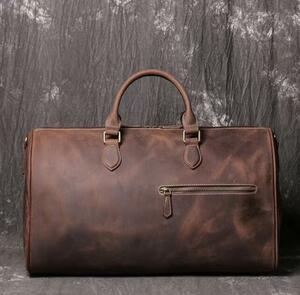  men's original leather travel bag leather traveling bag travel bag Golf bag sport bag high capacity travel business trip for leather bucket bag 