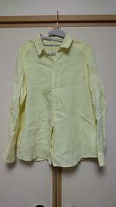  beautiful goods nano universe Nano Universe flax shirt blouse M