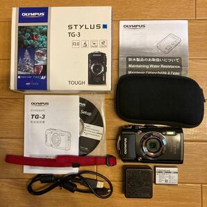 OLYMPUS STYLUS Tough TG-3 ブラック　デジカメ　ソフトケース付