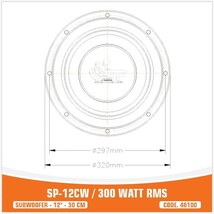 【送料無料】高音質【ハイパワー】SPAUDIO SP-12CW 12インチ 30cm サブウーファー カーオーディオ 重低音 ハイパワー ウーハー_画像10