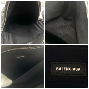 美品/希少/A4収納可 ●バレンシアガ BALENCIAGA メンズ リュック バックパック エブリデイ レザー クロコ ロゴ ビジネス ブラック 552374の画像9