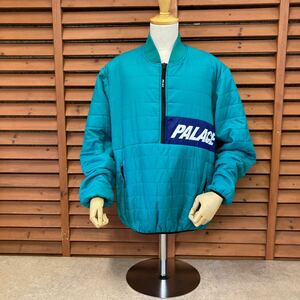 N 066【PALACE SKATEBOARDS パレス スケートボーズ】中綿 ハーフジップ ジャケット グリーン系 SIZE M