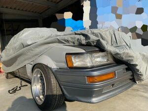 AE86カローラレビンに！高品質ボディカバー！裏起毛・高撥水・良通気のプレミアムカーカバー！装着簡単な車カバー