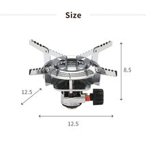 バーベキューコンロ 小型 ガス 幅12.5 奥行12.5 高さ8.2 収納ケース付 圧電点火装置付 コンパクト キャンプ BBQ M5-MGKPJ00425_画像8