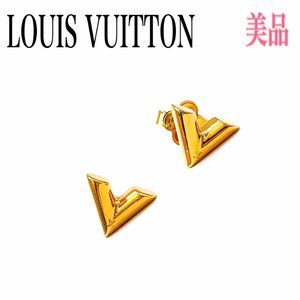 LOUIS VUITTON ルイヴィトン ピアス 両耳 エセンシャルV ゴールド アクセサリー