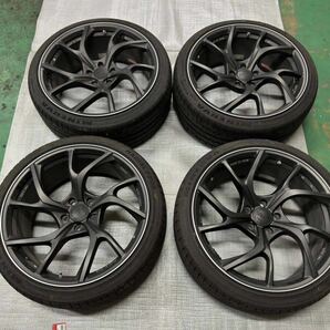 RAYS VMF C-01（MK）20インチ 114.3 20×9+37 5穴 245/35R20 4本 タイヤホイールセット レイズ レクサスRX ハリアー等にの画像1