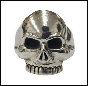 A&G A&G JR-225 SILVER 925 череп кольцо кольцо 19 размер крест вспышка свиток