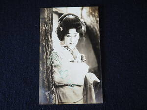 [ river on ..] photograph of a star photograph autographed Showa Retro Showa era movie woman super steel rare war front war middle war after postcard post card antique 12