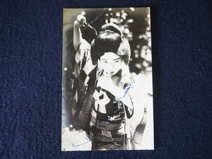  Showa era photograph of a star photograph autographed Showa Retro Showa era movie woman super steel rare war front war middle war after postcard post card antique 15