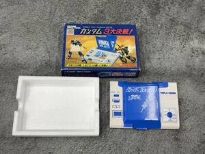 【 BANDAI 機動戦士ガンダム ガンダム 3大決戦 不動品 現状品 】BANDAI LSI GAME トリプルビジョン 昭和レトロ