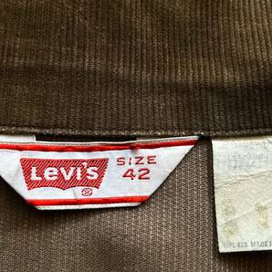 70s~ USA製 Levi's リーバイス コーデュロイ トラッカージャケット 70505 42 Gジャン アメリカ古着 ビンテージの画像3