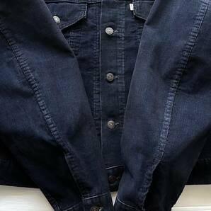 70s USA製 Levi's リーバイス コーデュロイ トラッカージャケット 70505 NAVY 紺 44 Gジャン アメリカ古着 ビンテージの画像5