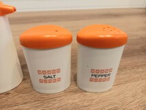 昭和レトロ セキスイ 調味料入れ ソース/醤油/コショウ/塩 入れ物 食器 容器 レトロ 中古 保管 現状品 k978_画像3