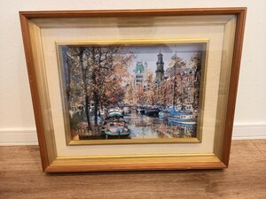 風景画 絵画 壁掛け インテリア 中古 保管 現状品 k1002