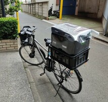 ウバック用 透明防水レインカバー ウバッグ ウーバーイーツ 配達 宅配 Uber Eats Delivery Bag デリバリーバッグ 80サイズ 引き取り可_画像1