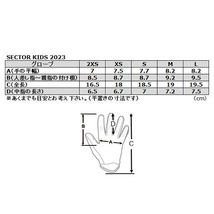 THOR ソアー 3332-1743 SECTOR MXグローブ レッド 2XS キッズ 子供用 手袋 ウエストウッド_画像4