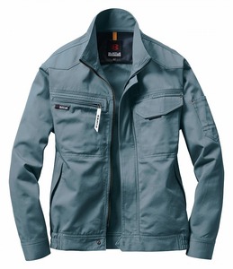 バートル 1301 長袖ミストブルー 5Lサイズ 春夏用 メンズ ジャケット 防縮 綿素材 作業服 作業着 1301シリーズ