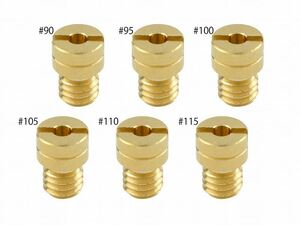 ポッシュフェイス 714809-10 メインジェットセット #90-#115 ケイヒン 丸小(5×6.7タイプ) ディオ'89/Gダッシュ 各1個入り バイク