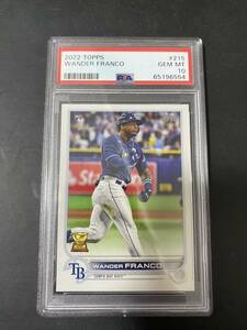 PSA10 ワンダー・フランコ 2022 Topps WANDER FRANCO rookie card RC MLB