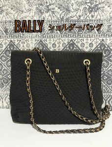 【良品】BALLY バリー キルティング ハンドバッグ ショルダーバッグ 肩掛