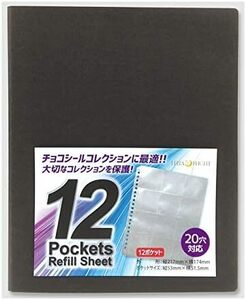 12ポケット バインダーリフィルセット コレクション用 シート5枚入 チョコシール ビックリマン