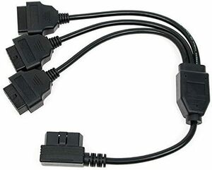 50 カプラー メス Ｌ型 ハーネス CM 3分岐 ケーブル 用 OBD2