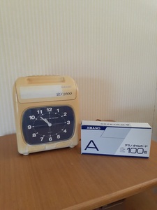  time recorder AMANO BX 2000 *JUNK?