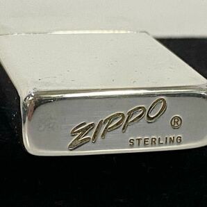 サ6594M★ZIPPO ジッポーライター スリム STERLING スターリングシルバー 1989年製★の画像9