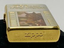 サ6596M★ZIPPO　ジッポーライター　ディープインパクト　Deep Impact　7冠達成記念　シリアルNo.5874　2006年製　未使用品★_画像7