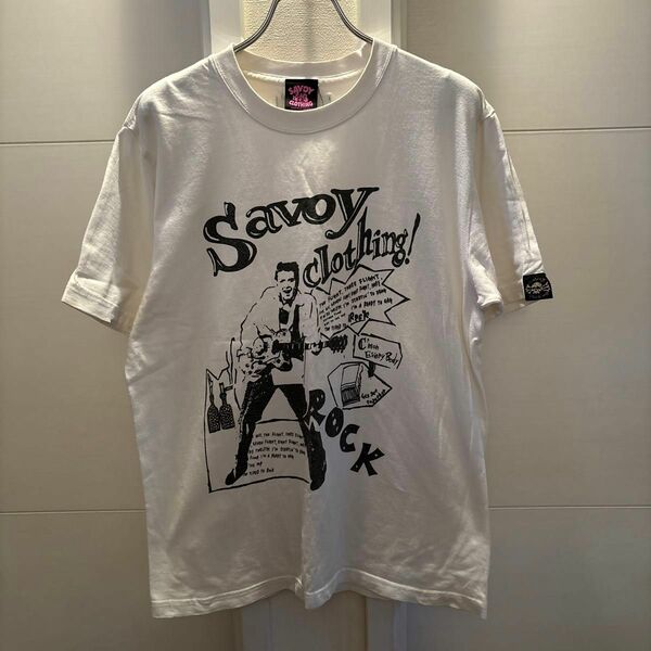 SAVOY CLOTHING エディコクラン　プリントT-シャツ　50's ロカビリー