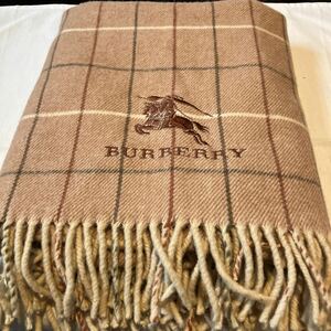 【B 114】Burberryひざ掛け