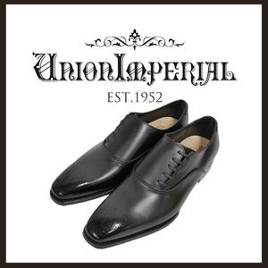 ○★新品 未使用 Union Imperial (ユニオンインペリアル)メダリオン サイドレースシューズ ブラック 24cm○●