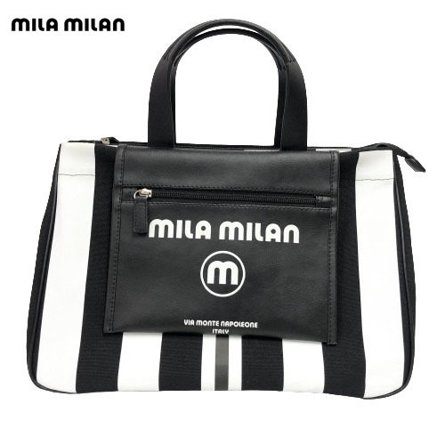 ○★新品未使用　mila milan (ミラ・ミラン)　ミーチョ　2WAYトートバッグ　ブラック★○