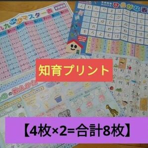 ◆知育プリント◆ひらがなカタカナ表・1年生・2年の漢字表・九九らくらくマスター表・ものの数え方単位表　入学準備　送料無料 学研