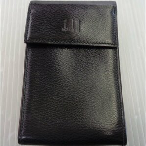 Bana8◆dunhill/ダンヒル レザー カードケース 名刺入れ 黒の画像1