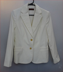 Bana8・衣類◆程度良◆OLD ENGLAND/オールドイングランド テーラードジャケット ホワイト Mサイズ相当