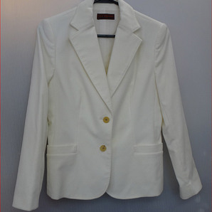 Bana8・衣類◆程度良◆OLD ENGLAND/オールドイングランド テーラードジャケット ホワイト Mサイズ相当の画像1